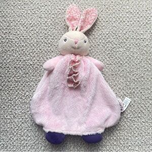 KALOO France HTF Security Plush Lovey Hand Puppet Bunny Rabbit Pink Baby